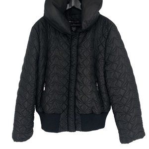 NEW YORK & CO Quilted Star Geometric Bomber Jacket